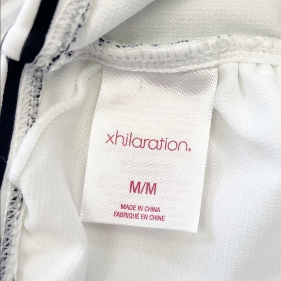 XHILARATION Striped Flounce Ruffle Bikini Top - Picture 3 of 4